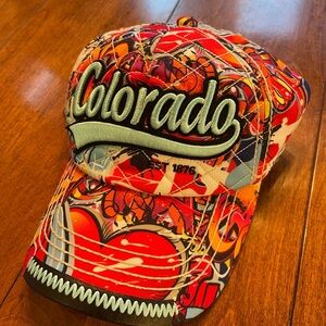 Robin Ruth Snapback Hat Cap Colorado Bright Graffitti Design